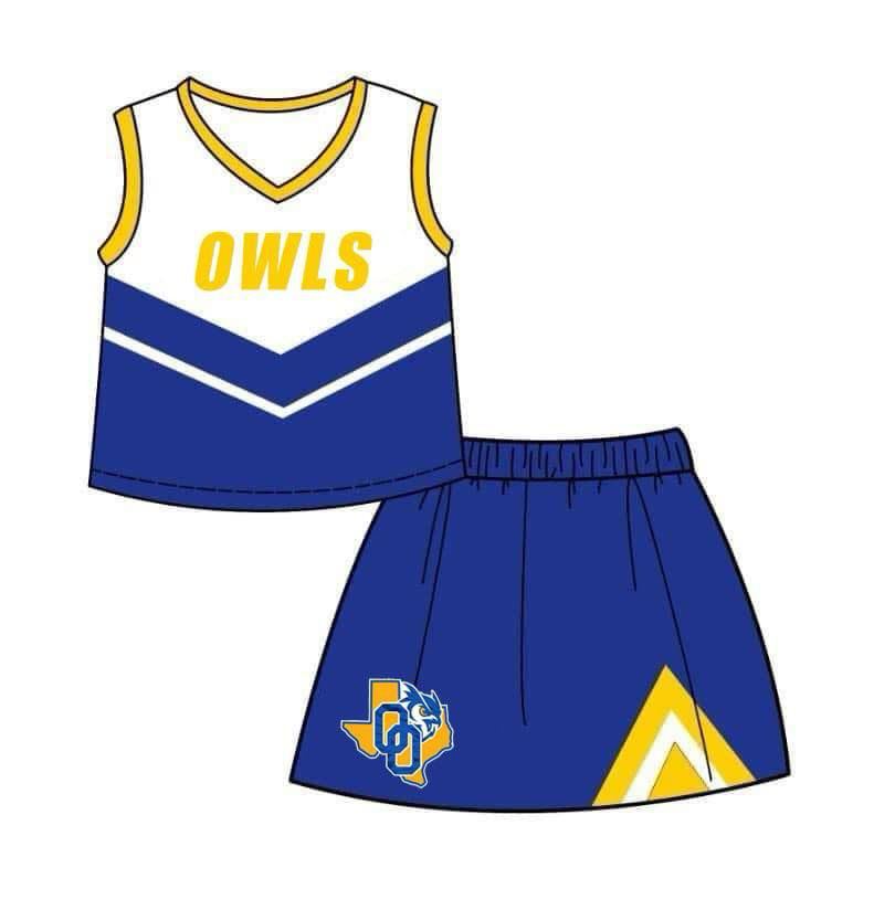 toddle girls cheer team skirt set