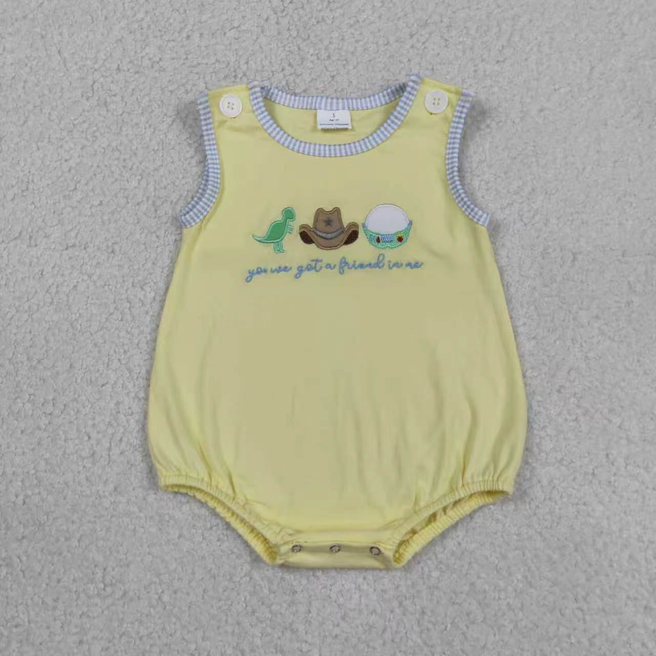 Embroidery Dinosaur top matching shorts boy summer outfit