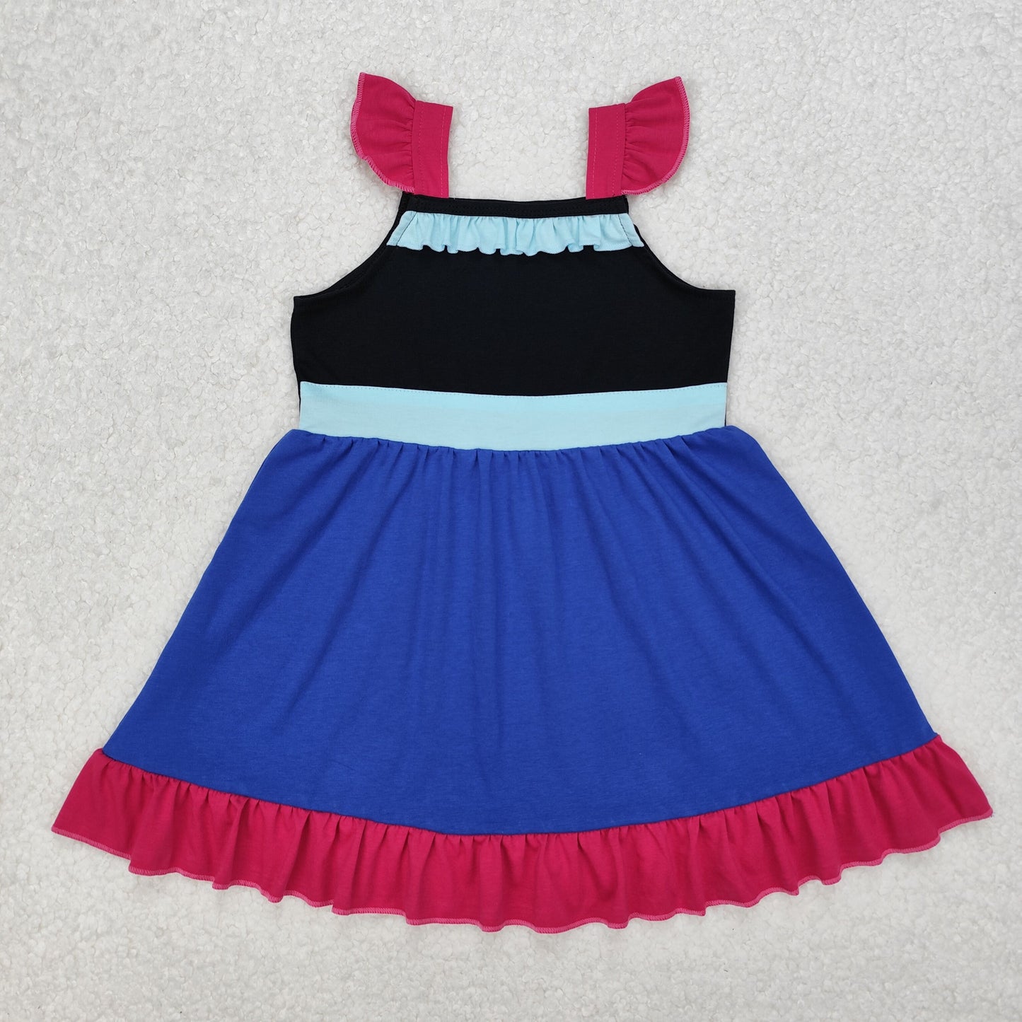 Little girls princess cartoon summer dress