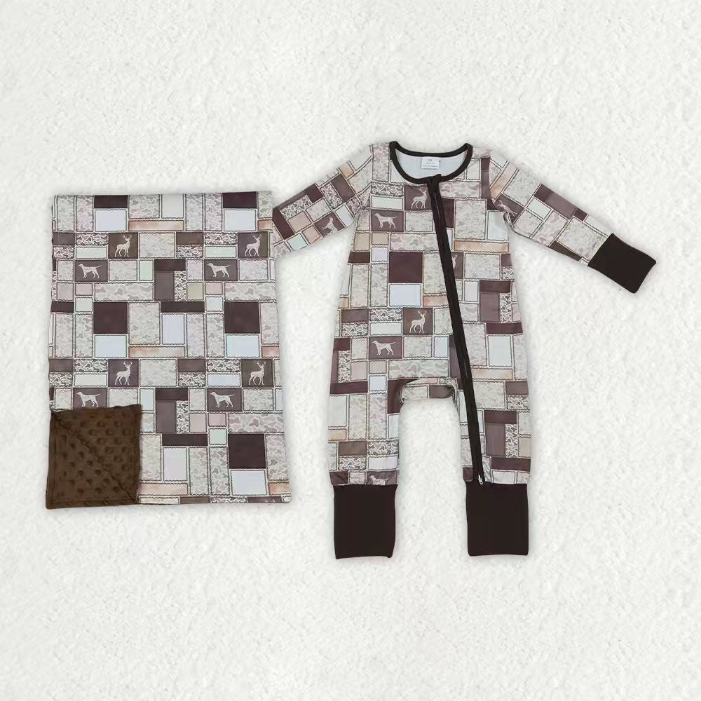 Toddle baby boy long sleeve deer duck design romper