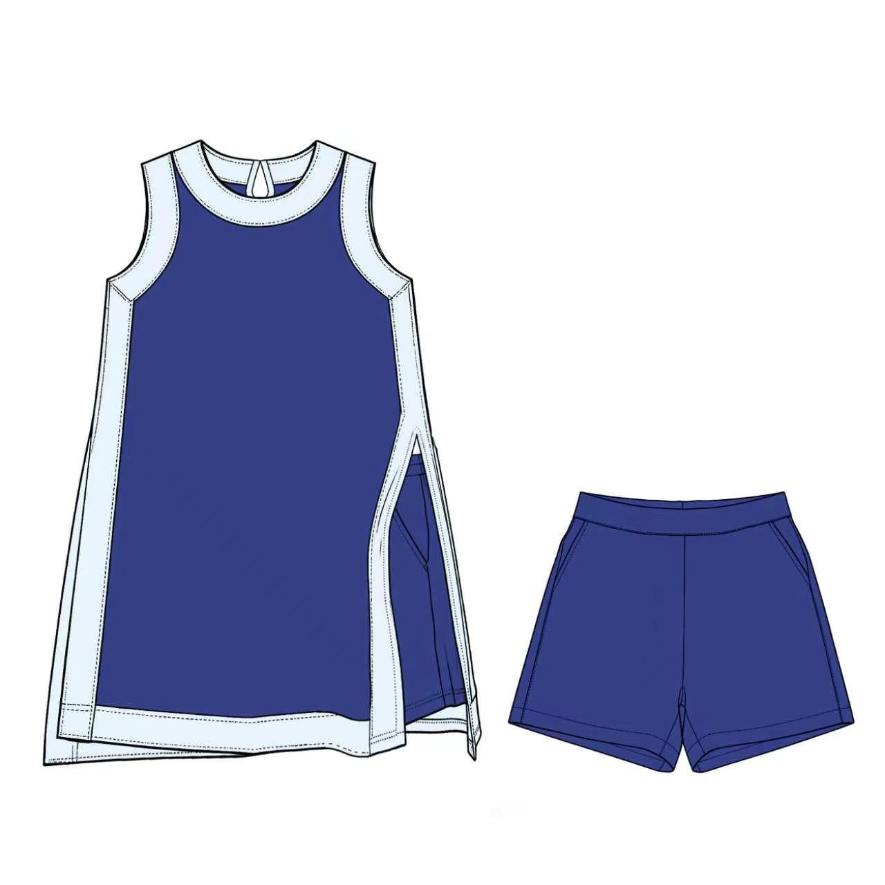 baby girls sleeveless dress matching shorts yoga clothing set