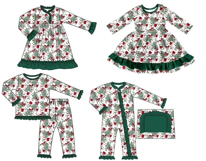 Toddle kids Christmas design matching outfit