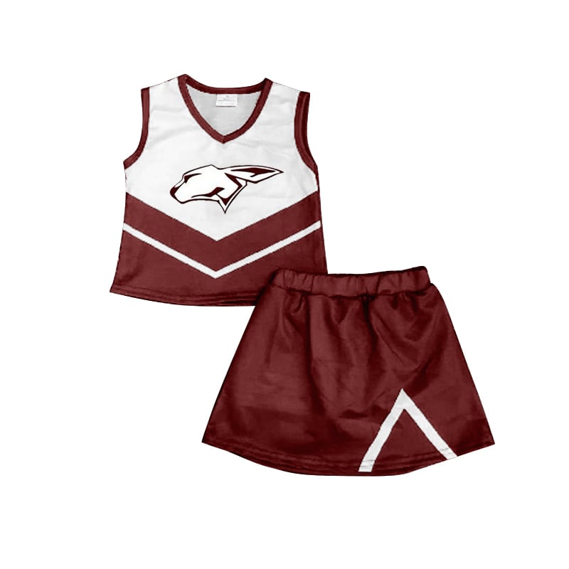 toddle girls cheer team skirt set