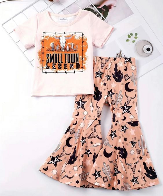 small town cowgirl bell bottoms outfit