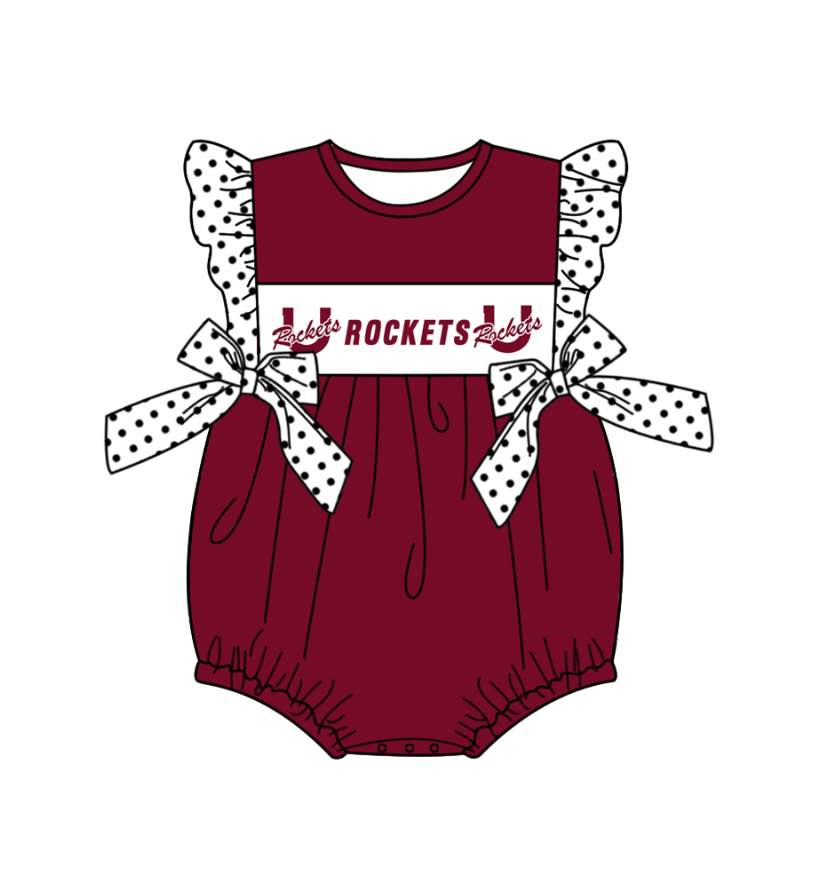 toddle baby girl team design romper