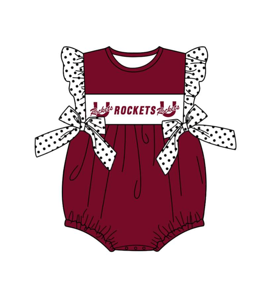 toddle baby girl team design romper