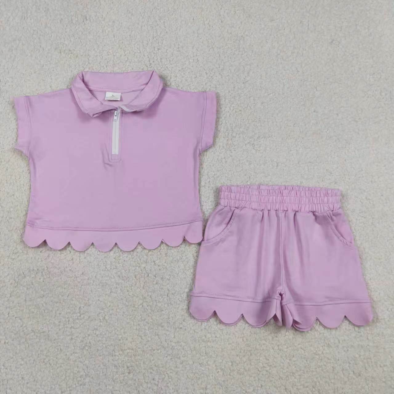 Watermelon short sleeve top matching shorts girls summer outfit