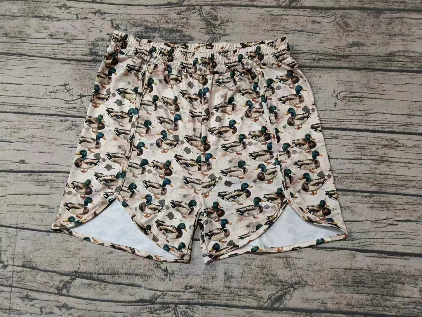 Adult Woman mallard duck camo shorts