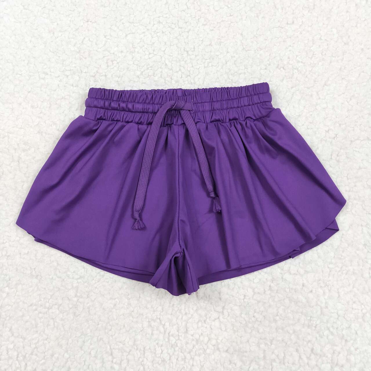 Toddle baby girls purple yoga active wear skirt shorts
