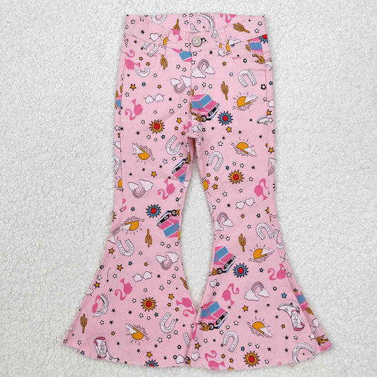 western pink doll jeans bell bottoms