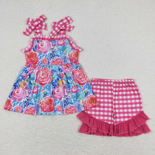 toddle girls floral boutique clothing set