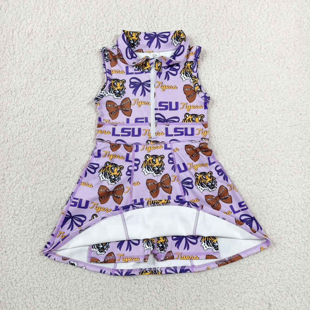 LSU Team design girls summer active yoga dress