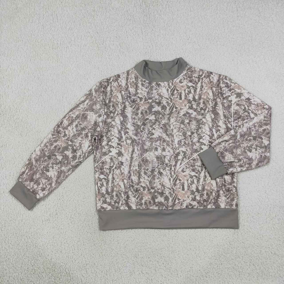 Adult women various colors camo print long sleeve yoga pullover top