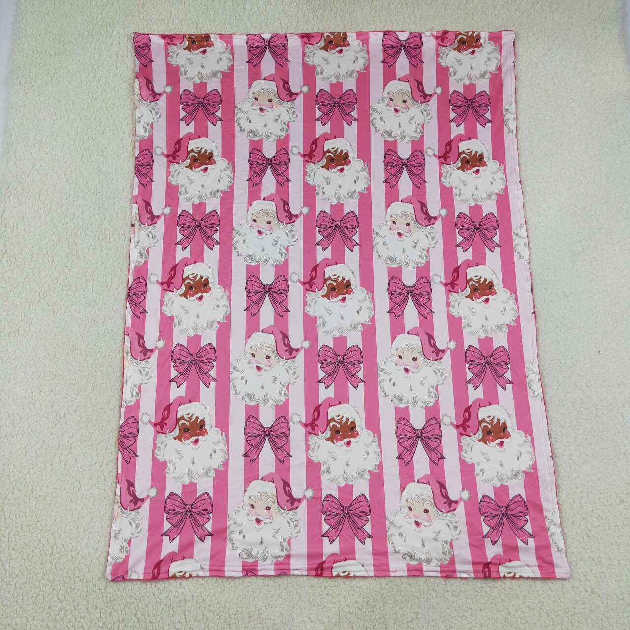 toddle kids Christmas santa claus print soft blanket