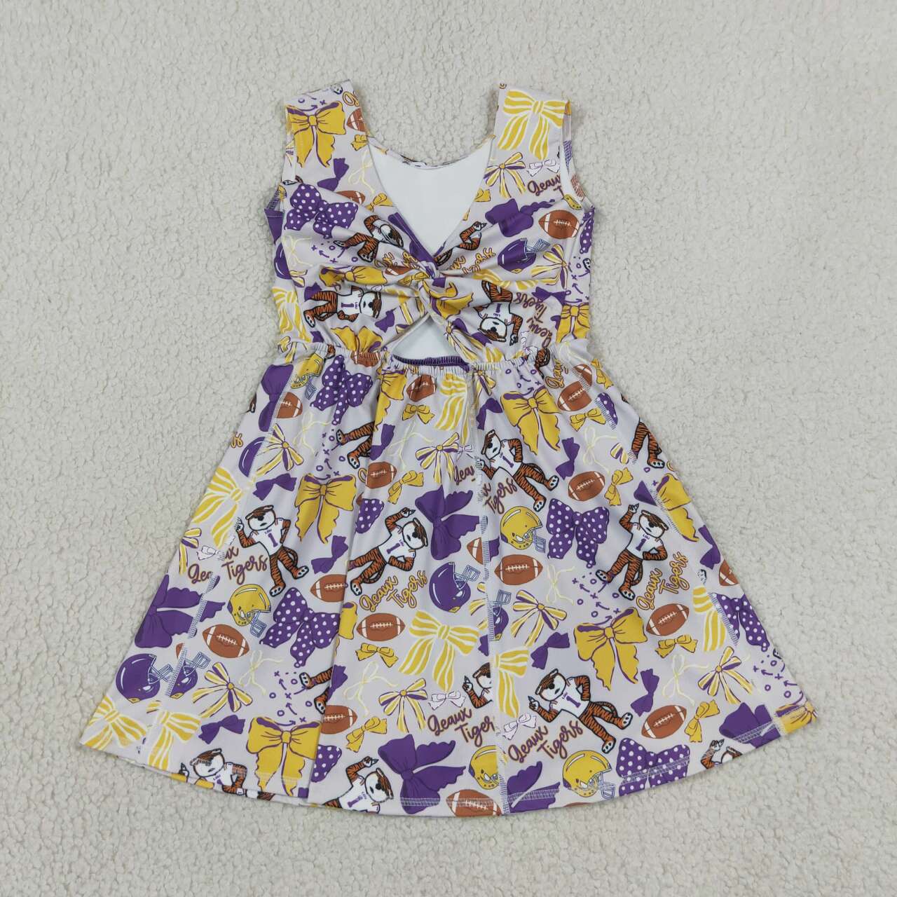 Toddle girls tiger team design yoga dress