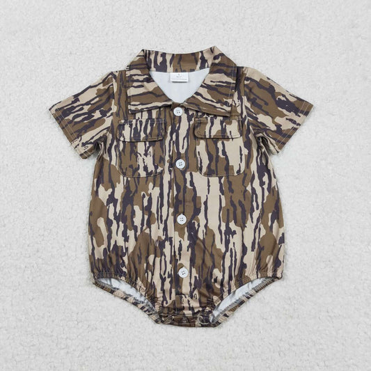 Camo design toddle baby summer romper