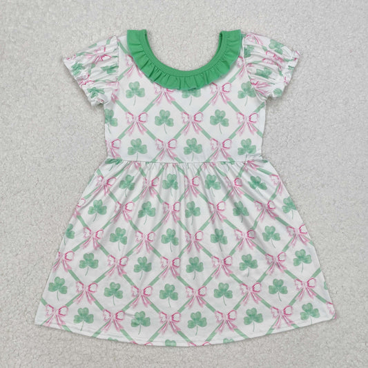 Saint Patrick's Day lucky charm baby girls dress