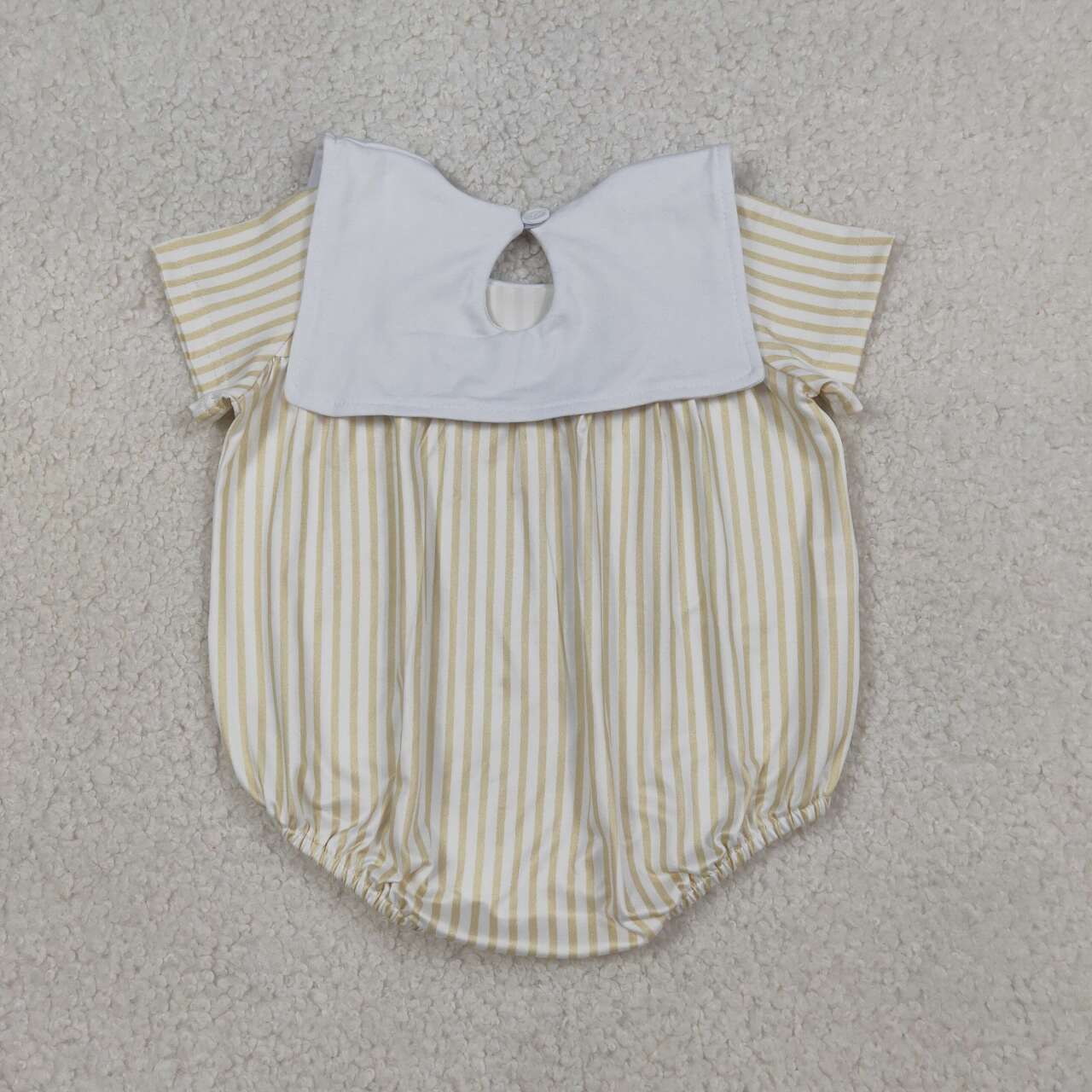 Easter cross embroidery design toddle baby boy romper