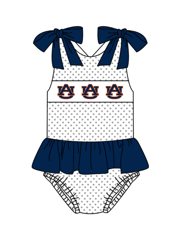 Girls one piece custom team design swimwear