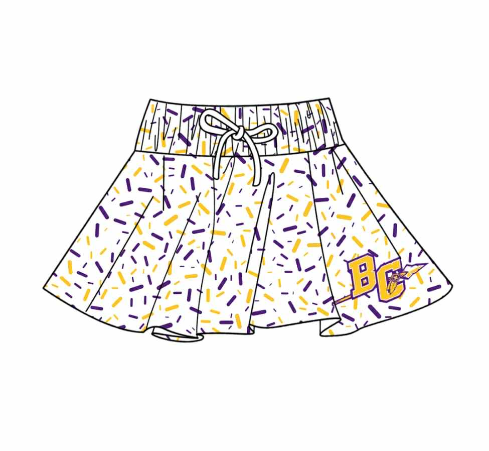 toddle baby  custom team skort