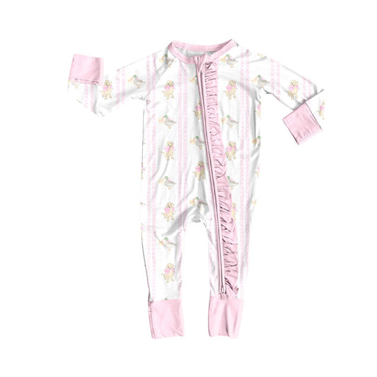 Toddle baby Valentines dog  romper wholesale factory price