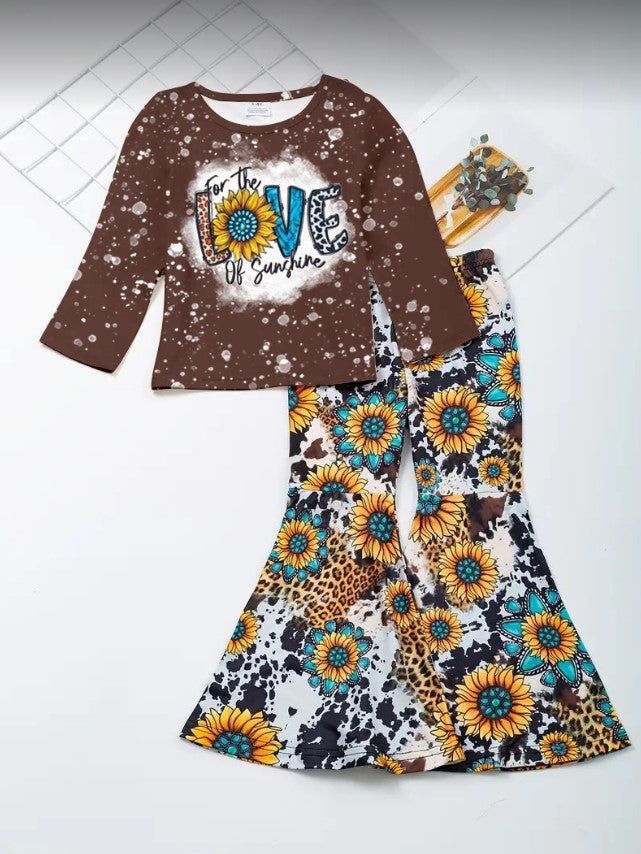 love sunflower girls fall winter outfit