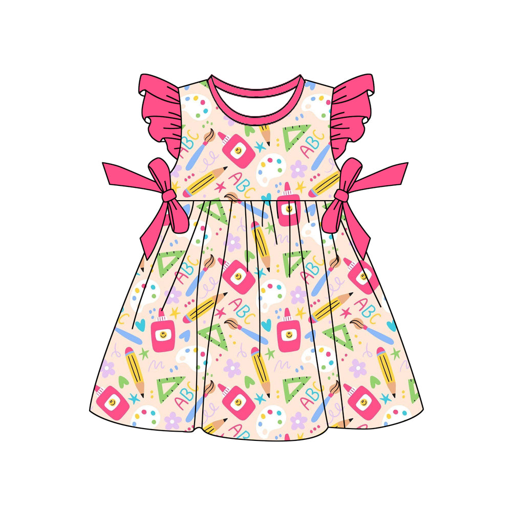 wholesale kids clothes custom back to school design dress