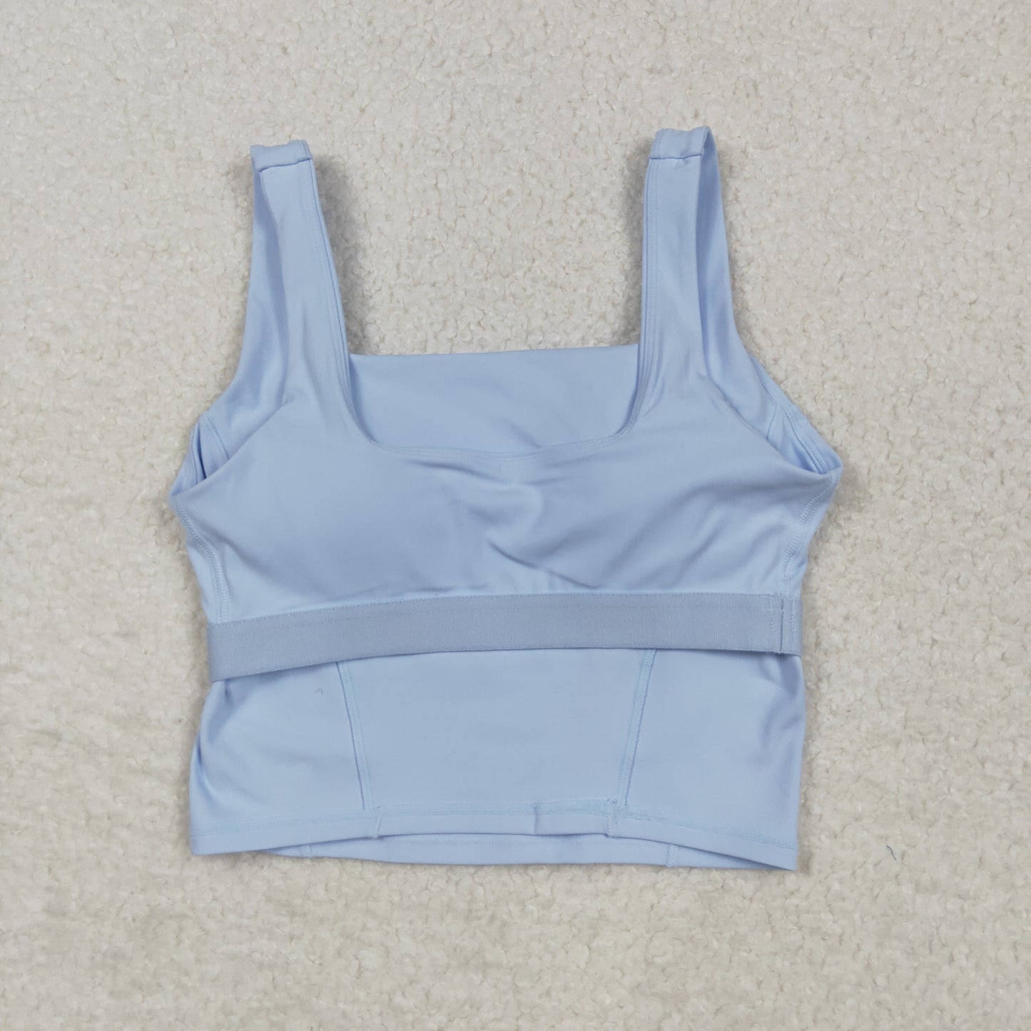USA SHOP Adult women light blue bra crop top