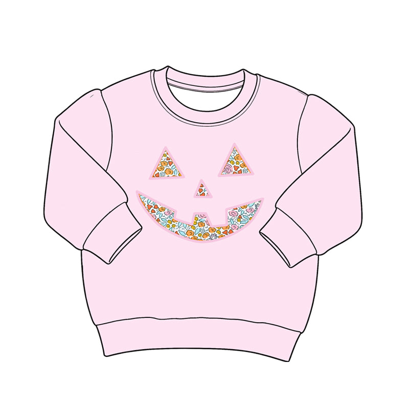 Halloween print kids girls baby long sleeve top