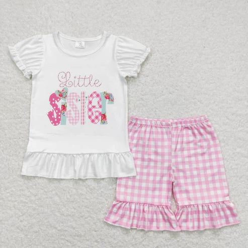 big sister little sister baby girls matching outfit