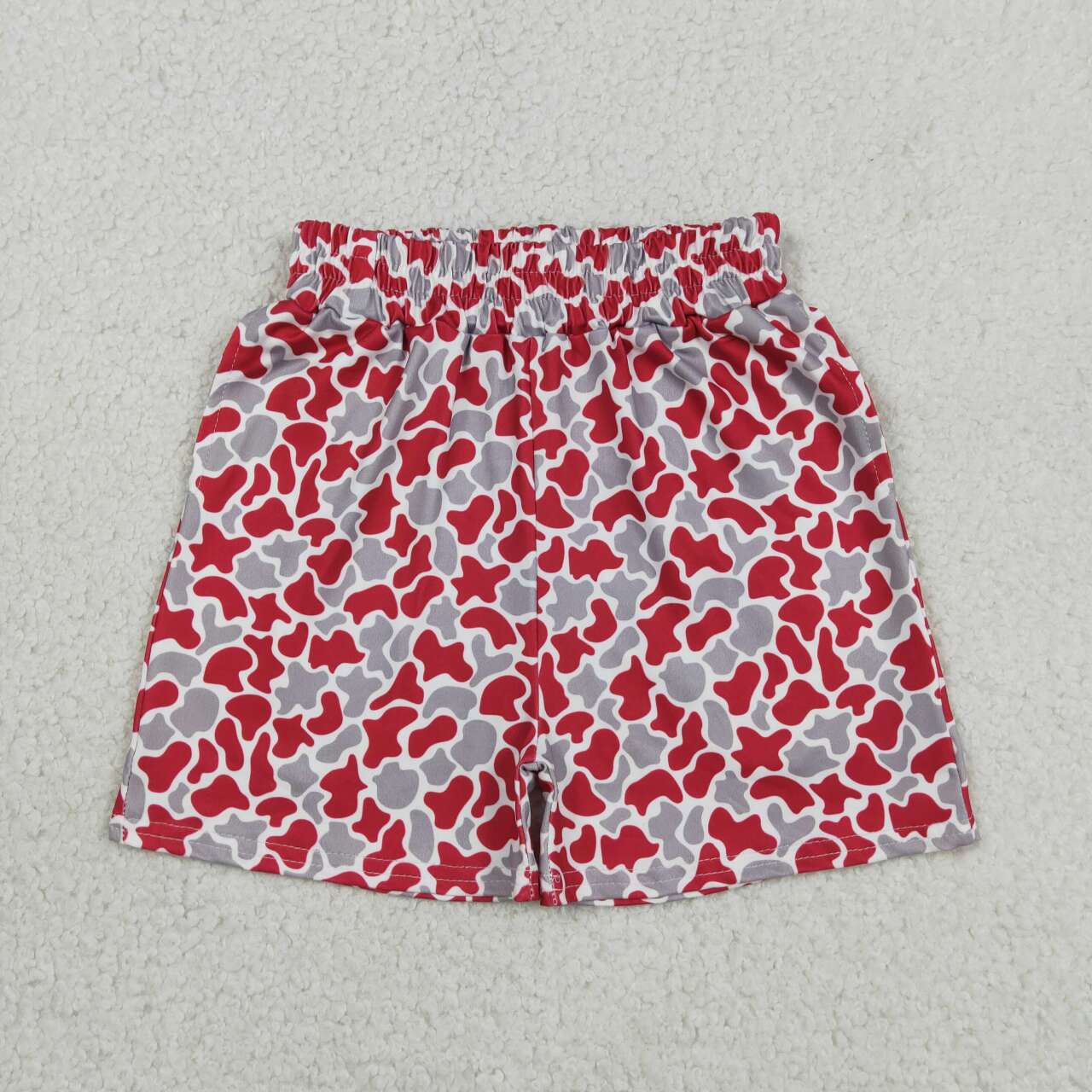 USA SHOP Toddle baby boy red grey camo summer shorts