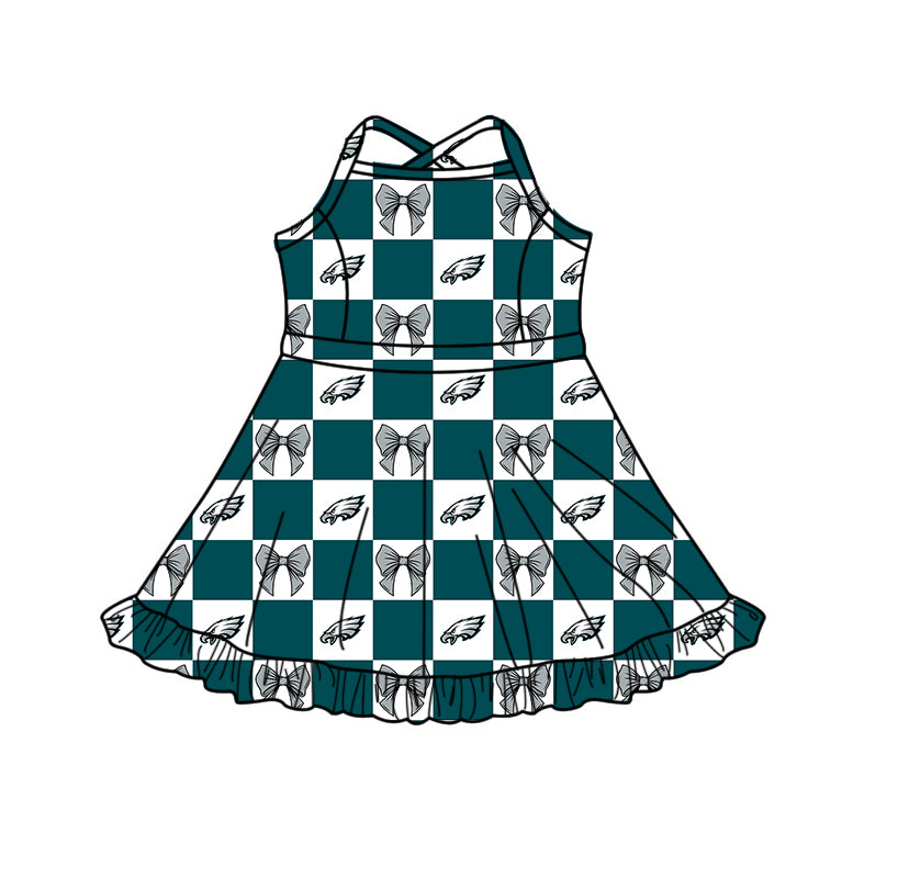 Toddle girls wholesale custom team design yoga dress