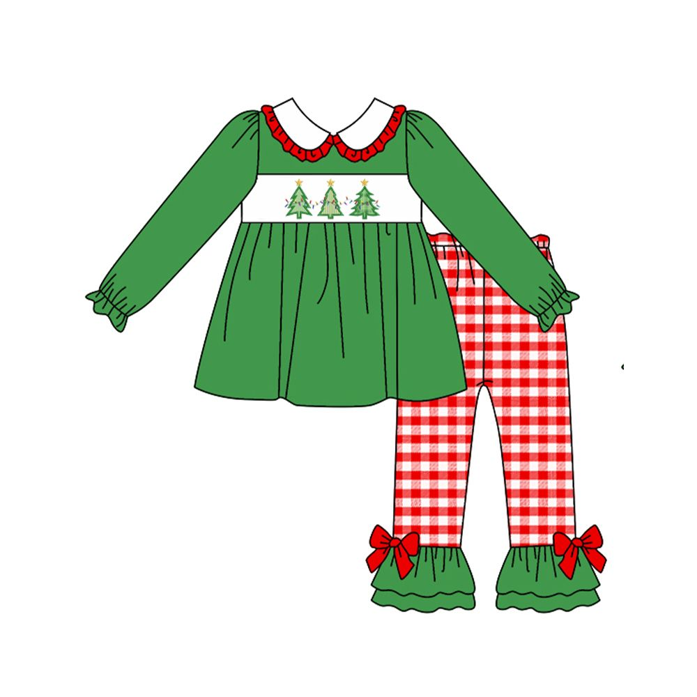 baby girl christmas dress baby girl Christmas tree fall winter outfit – aierwhoesalekidsclothes
