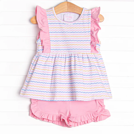 Baby girl summer beach style outfit