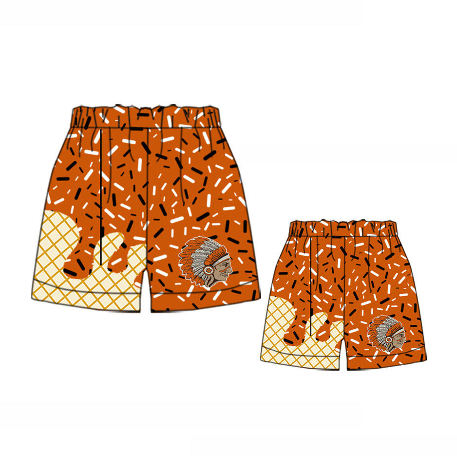 Adult kids family design custom team summer shorts
