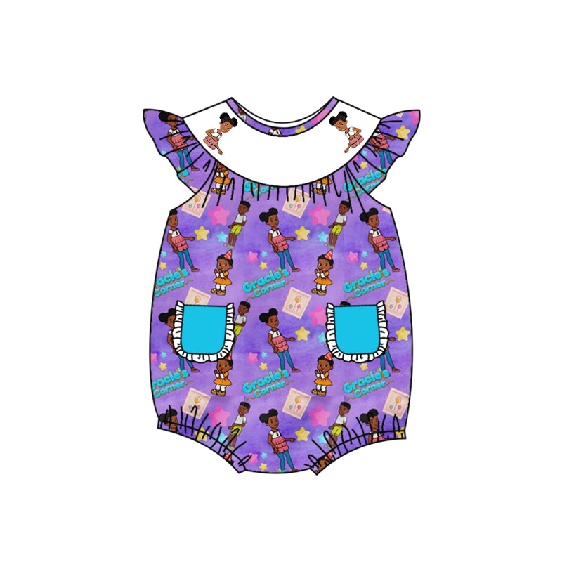 baby girl music singer custom romper