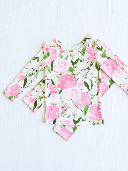 wholesale girls spring floral clothing set