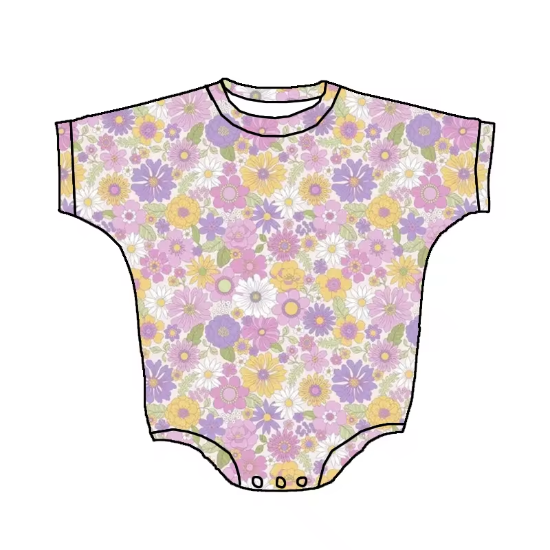 infant baby girls wholesale floral romper