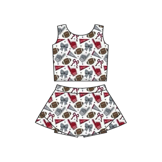 baby girls cheer skirt outfit add liner shorts