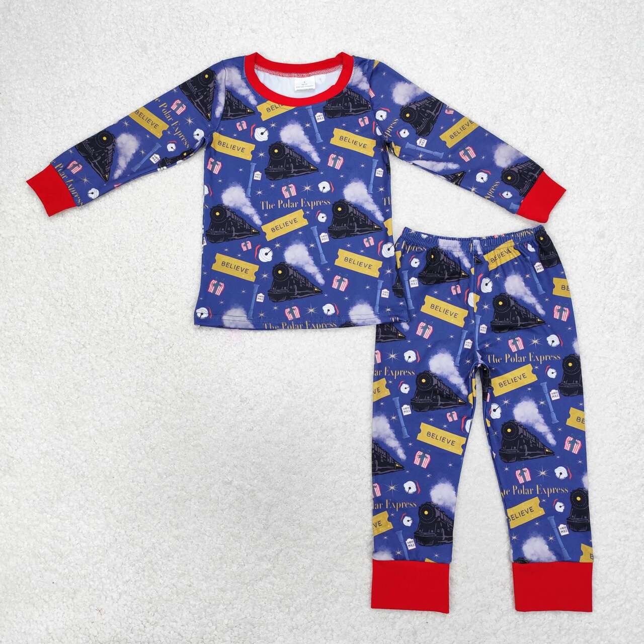 Sister brother wholesale christmas train matching clothes