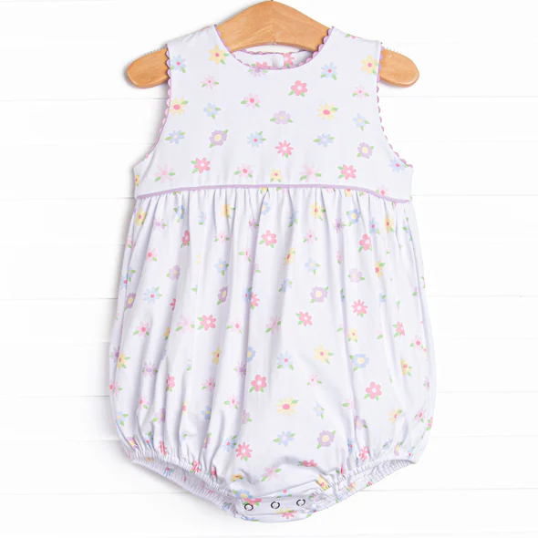 toddle baby girl summer flowers romper