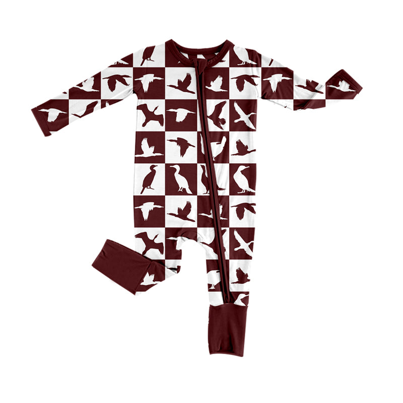baby boy mallard duck zip romper