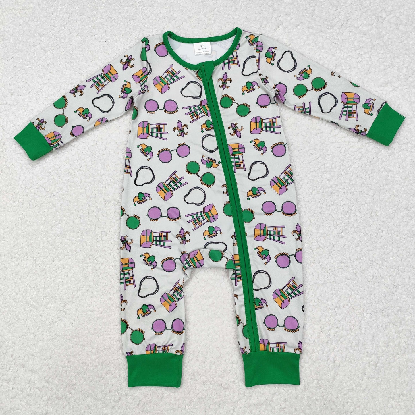 Toddle baby boy Mardi Gras matching clothes