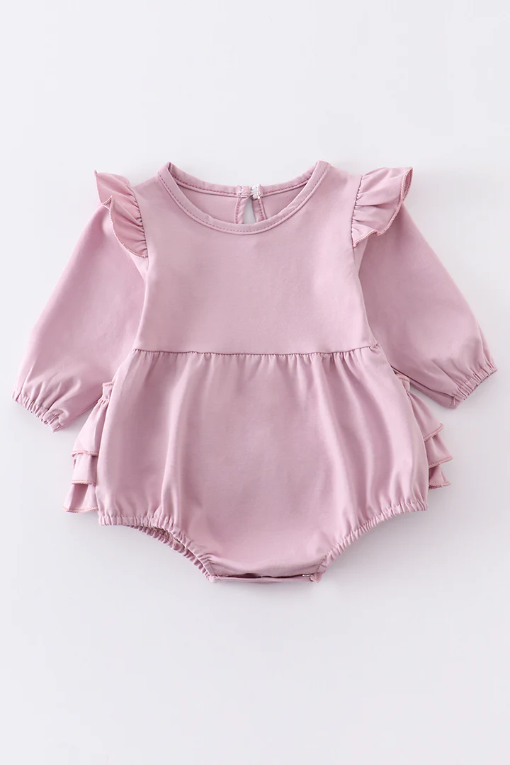 toddle girls long sleeve bubble romper