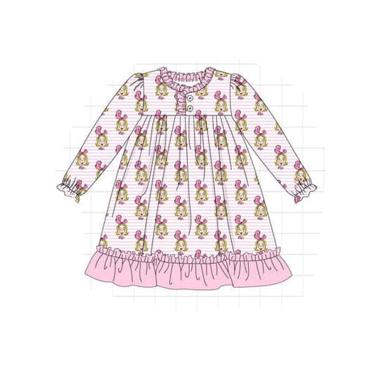 baby girls christmas green face milk silk gown dress