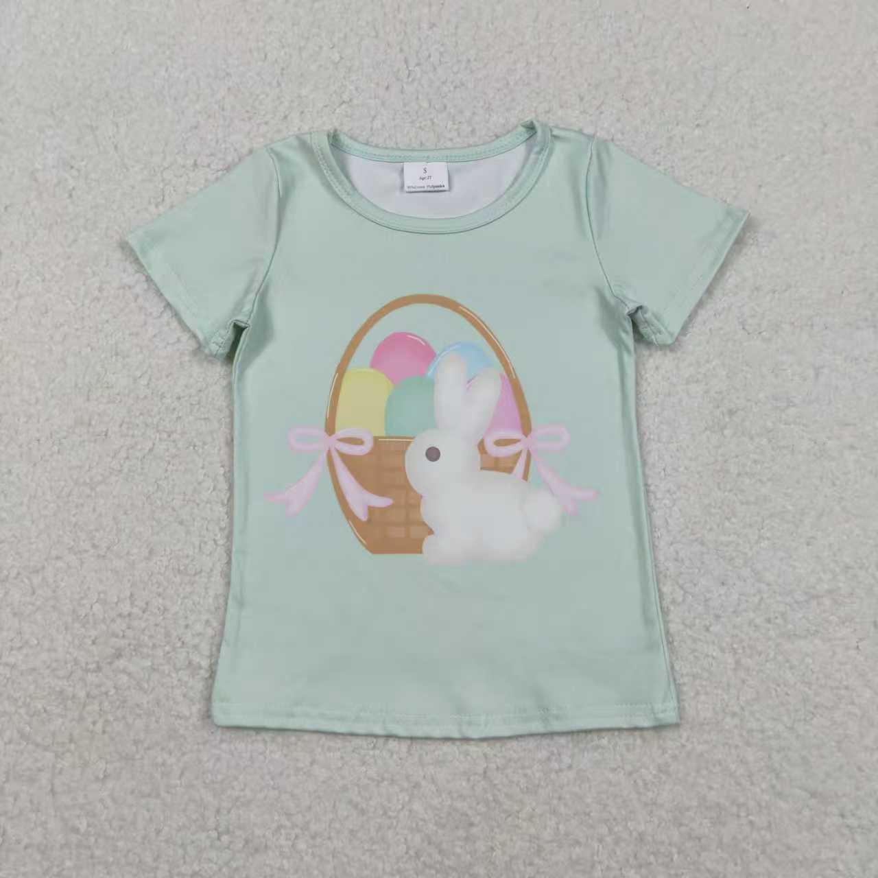 Girls easter cross short sleeve top