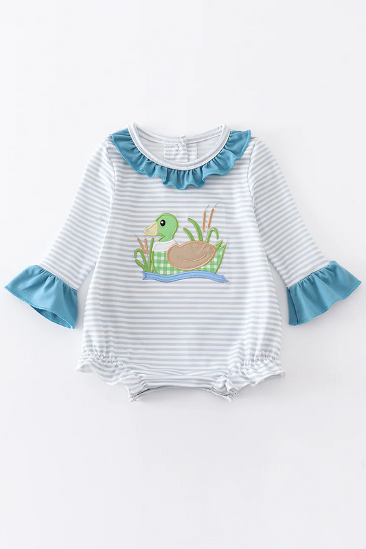 toddle girls mallard duck long sleeve romper