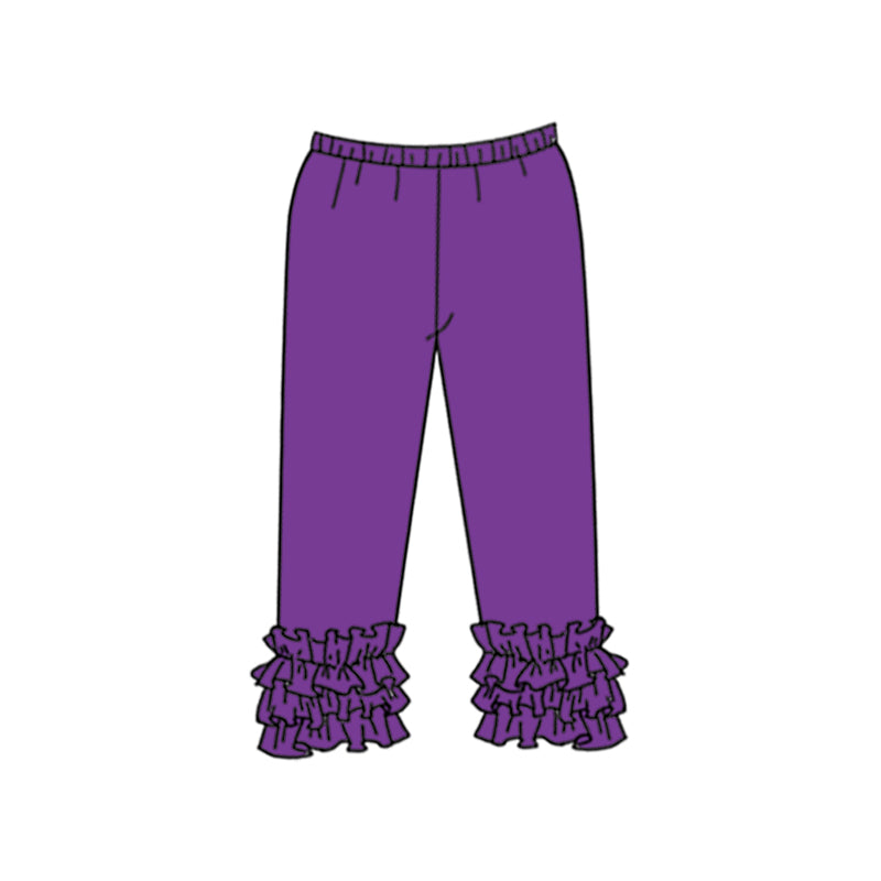 baby girl purple cotton leggings pants