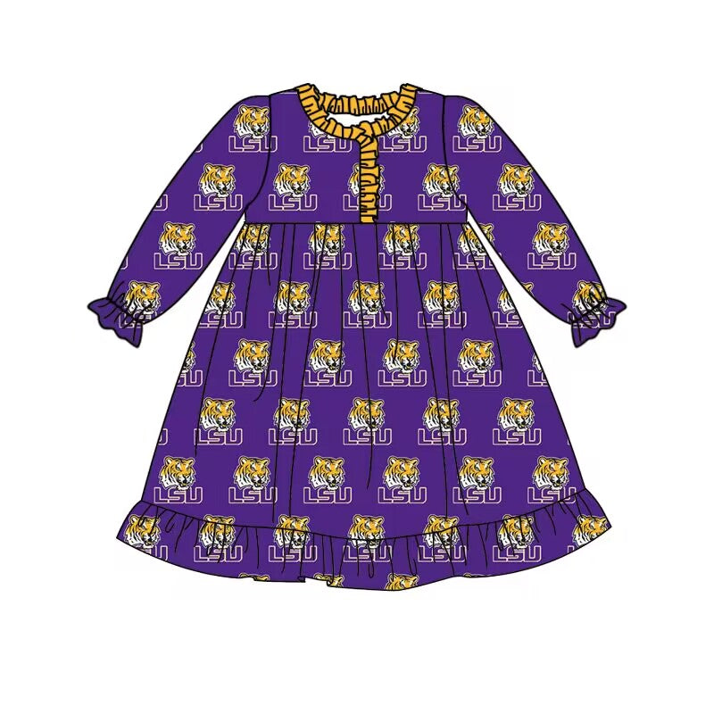 Baby girl lsu coleague team dress