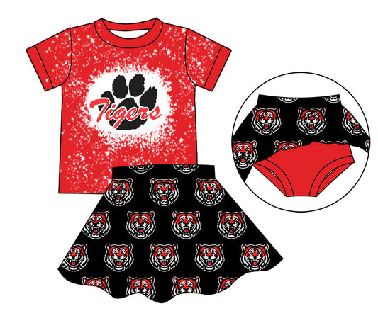 baby girls tiger colleague team cheer skirt outfit